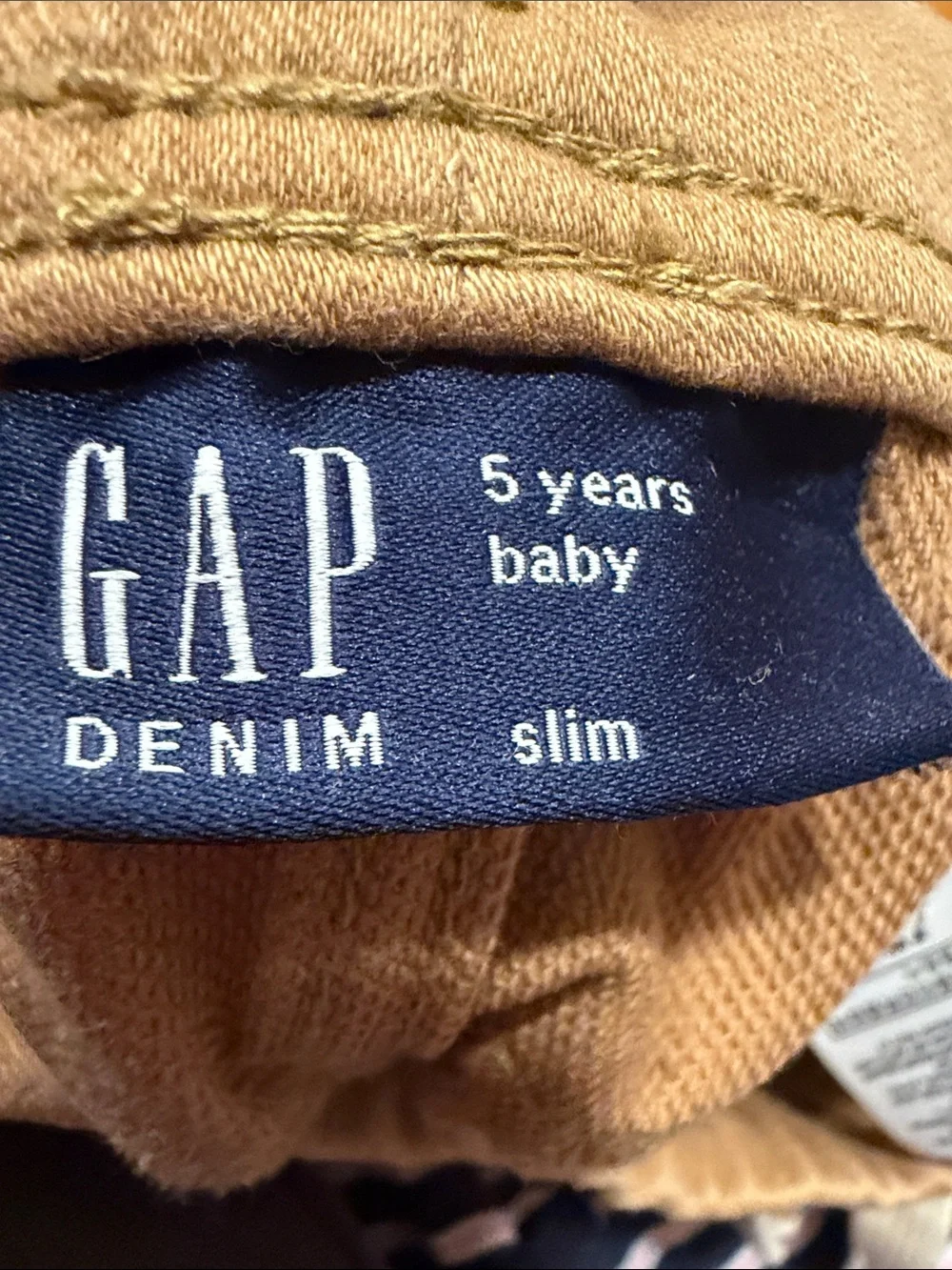 Gap Denim Kids Tan Pull-On Pants size 5